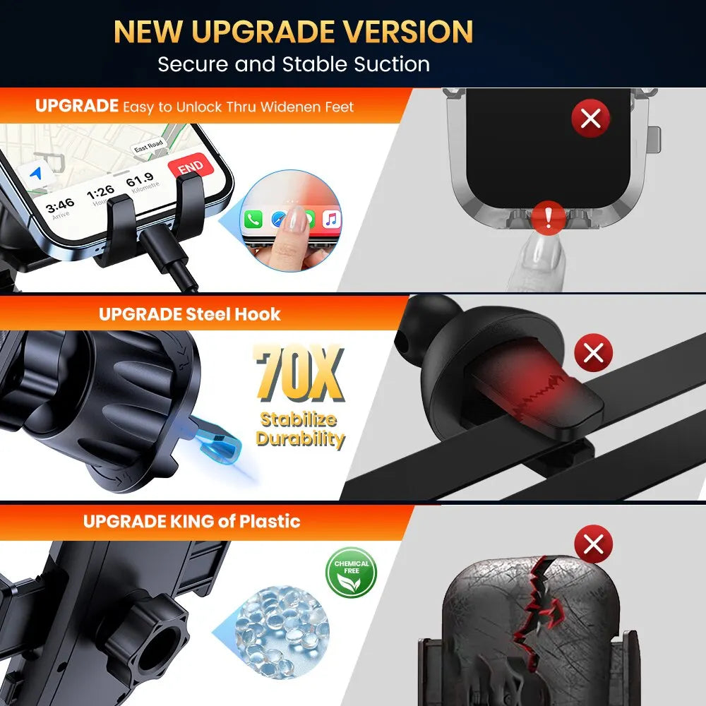 TOPK Car Phone Holder Air Vent Mount | 360° Rotation Gravity Expansion for 4"-7" Smartphones MyPetiteCar.com
