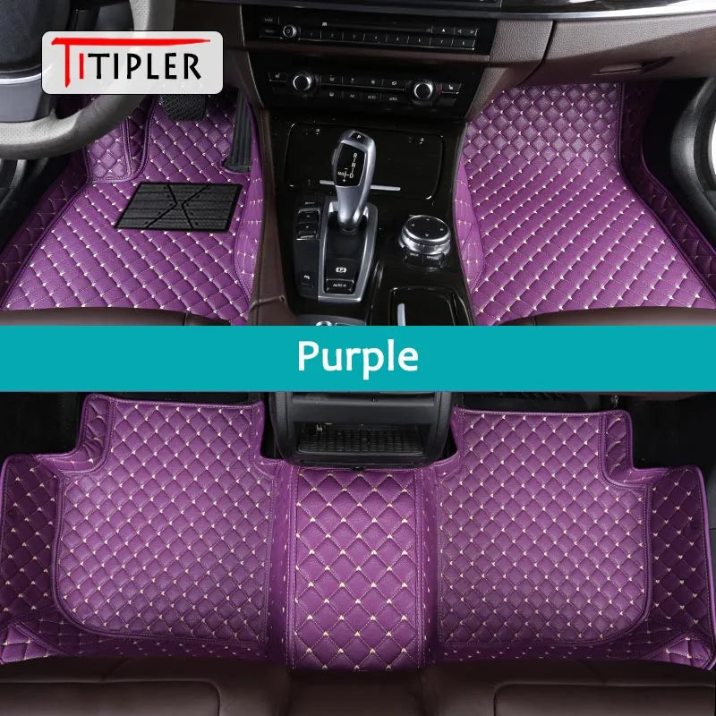 Custom Car Floor Mats For DS4 Synthetic Fiber Artificial Leather