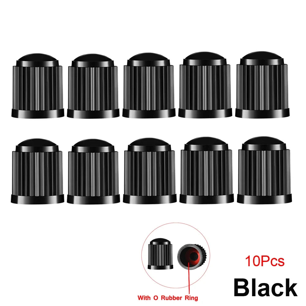 10/25/50/100Pcs Universal Plastic Tire Valve Caps for Cars, Trucks, Motorcycles, and Bicycles MyPetiteCar.com