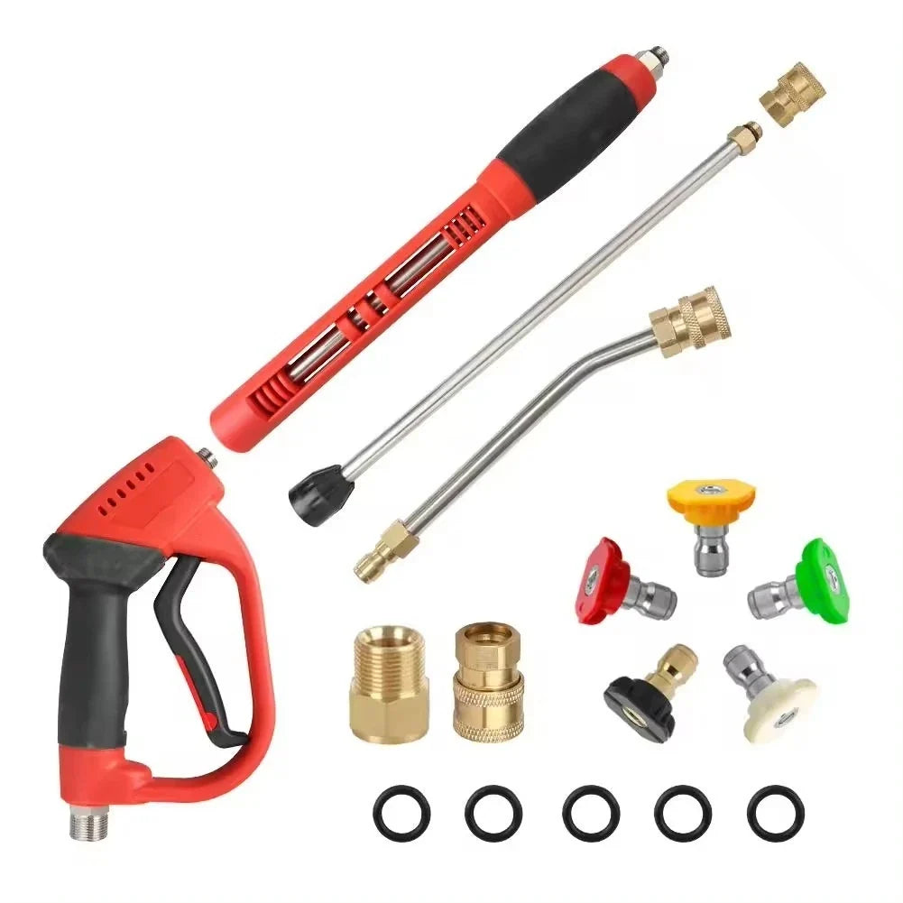High Pressure Washer Gun Water Spray Gun With Extension Wands | Car Wash Tool MyPetiteCar.com