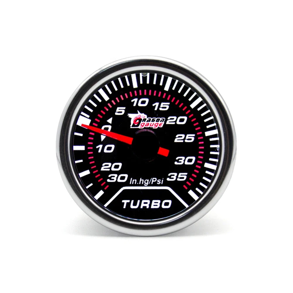 2" 52mm Car Turbo Gauge Set | Boost Water Temp Oil Pressure Tachometer Voltmeter