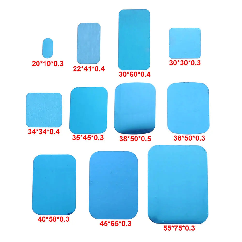 10pcs Silver Magnetic Metal Plates for Car Phone Holder | Universal Iron Sheet Mount Kit
