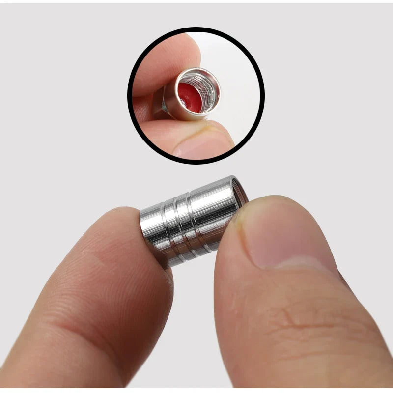 4Pcs Aluminum Alloy Tire Valve Caps for BYD Models | Waterproof Dustproof Cover Set