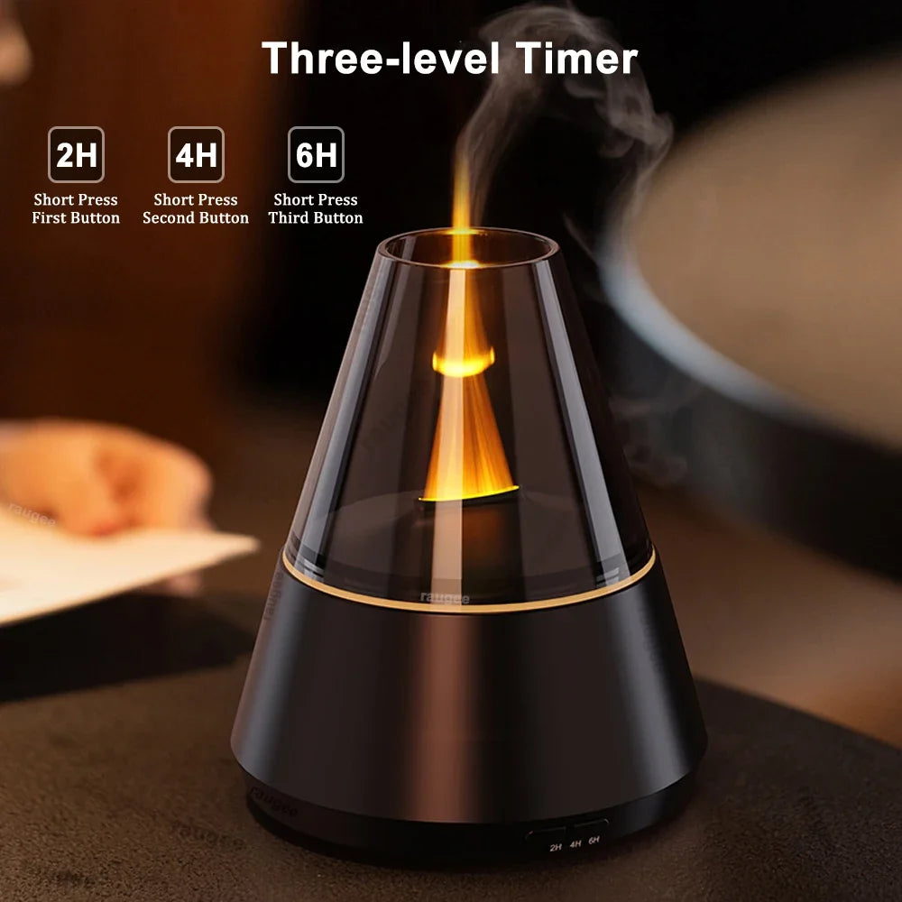 Air Humidifier USB Mini Aroma Essential Oil Diffuser Home Mute Automatic Mist Maker Fragrance Diffuser with Colorful Night Light