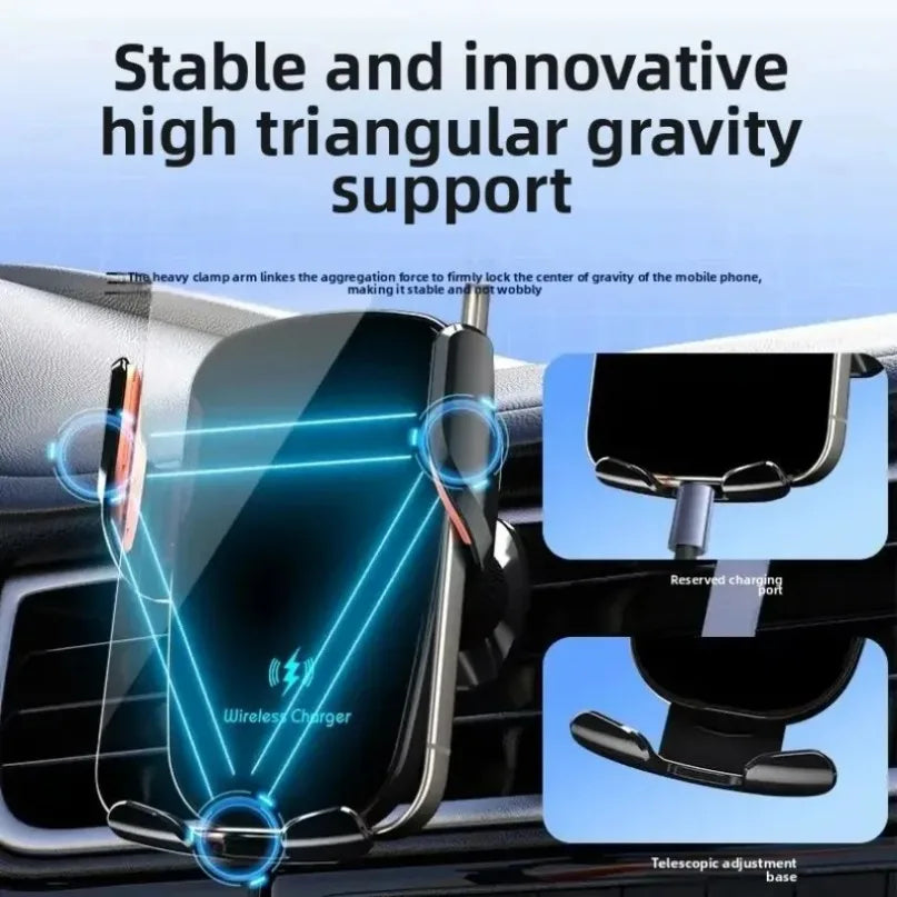 15W Car Wireless Charger | 360° Rotation Air Vent Phone Mount MyPetiteCar.com