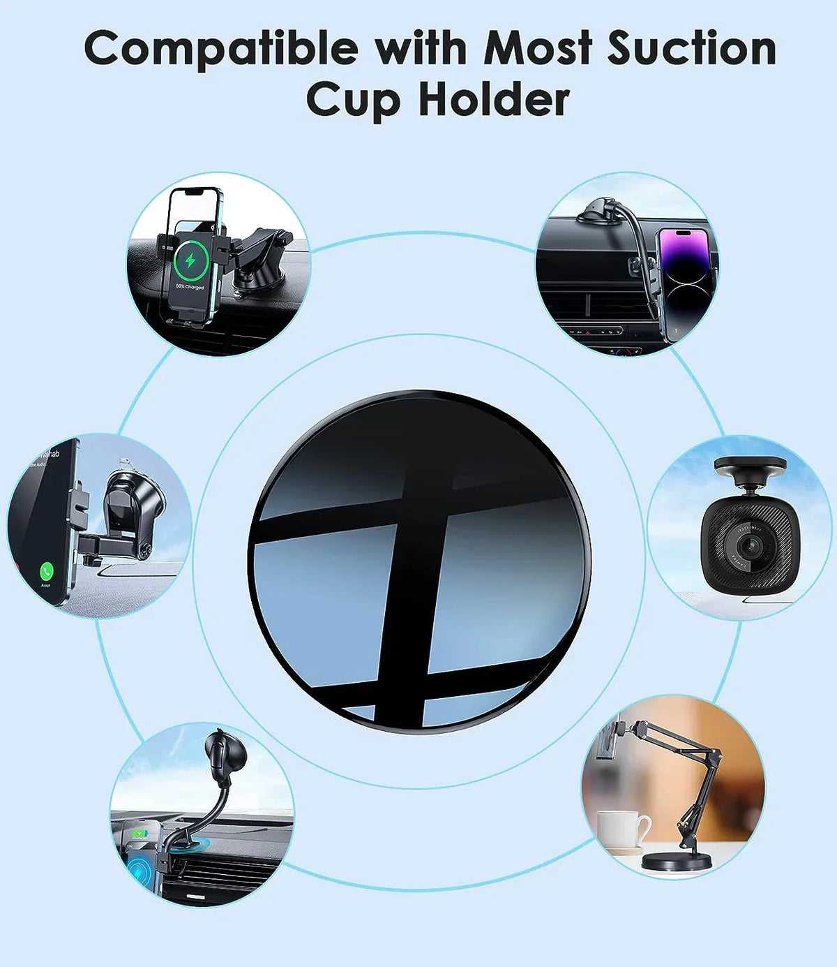 Dashboard Mount Pad for Car GPS and Phone Holder | Universal Suction Cup Base MyPetiteCar.com