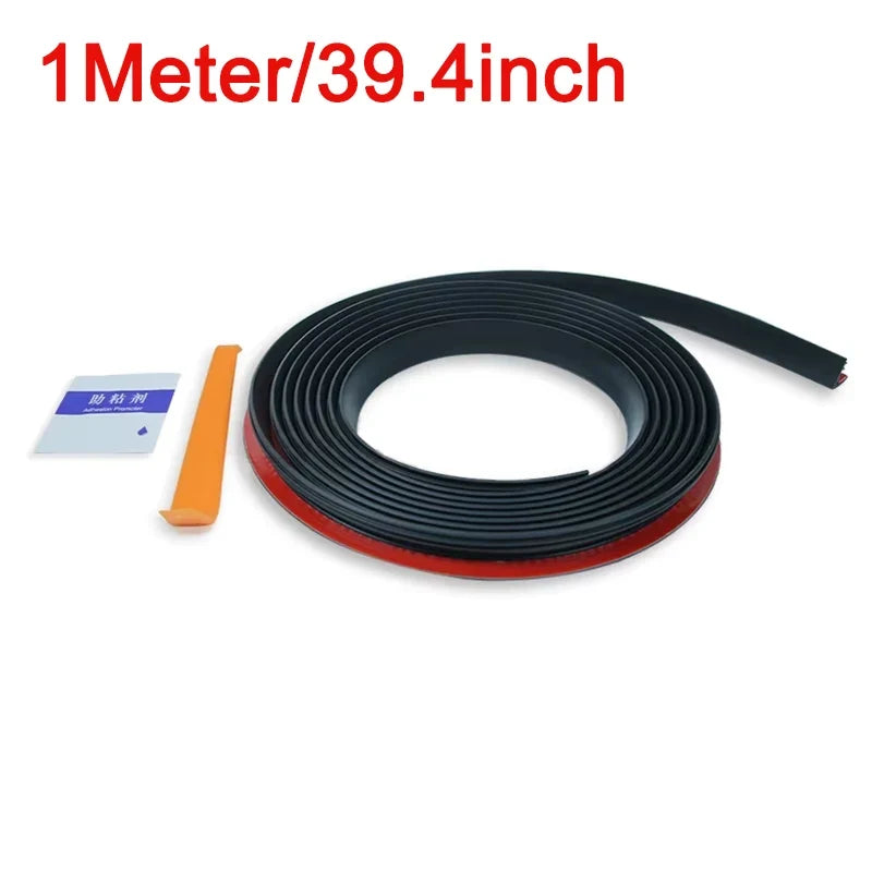 1PC Car Window Seal Strip Rubber Car Side Window Gap Filler Noise Insulation Waterproof Windproof 7-Shape Sealing Strips