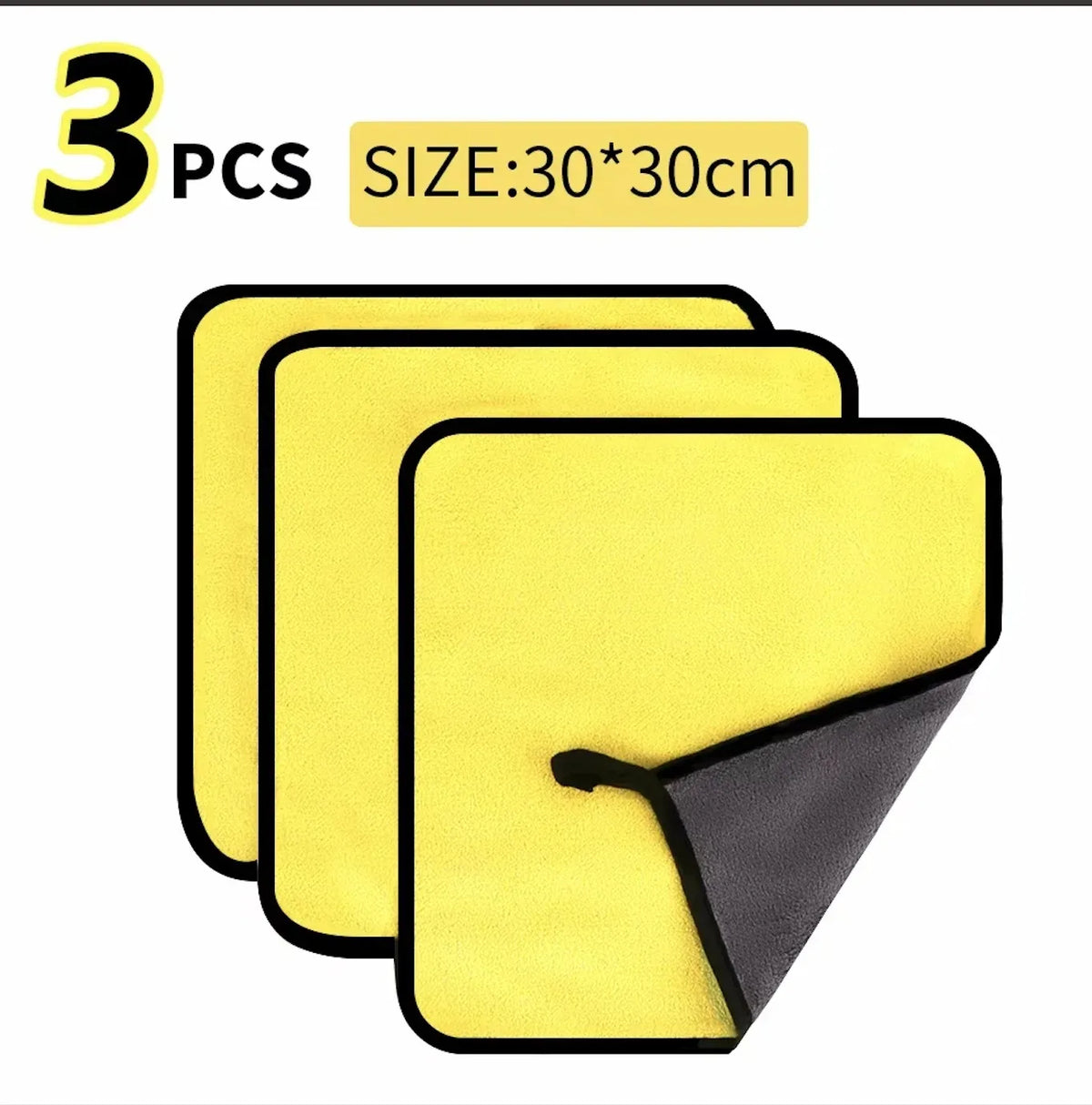 10-Pack Microfiber Car Wash Towels | 30x30 cm Cleaning & Drying Cloth Set MyPetiteCar.com