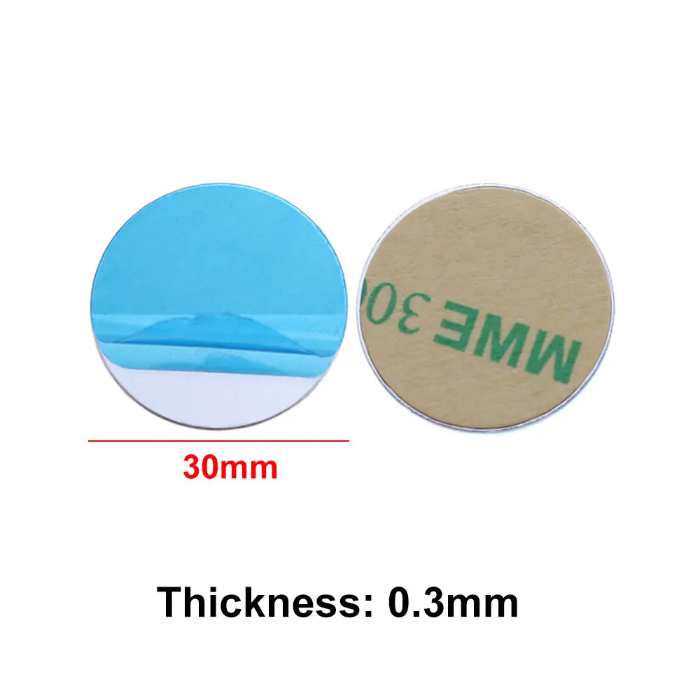 10pcs Silver Magnetic Metal Plates for Car Phone Holder | Universal Iron Sheet Mount Kit