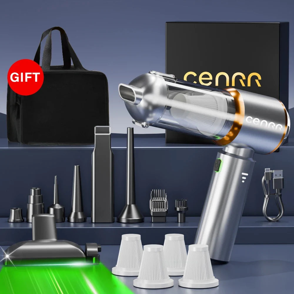 CENRR 998000PA Mini Cordless Car Vacuum Cleaner | Powerful Handheld Blower for Auto & Home MyPetiteCar.com