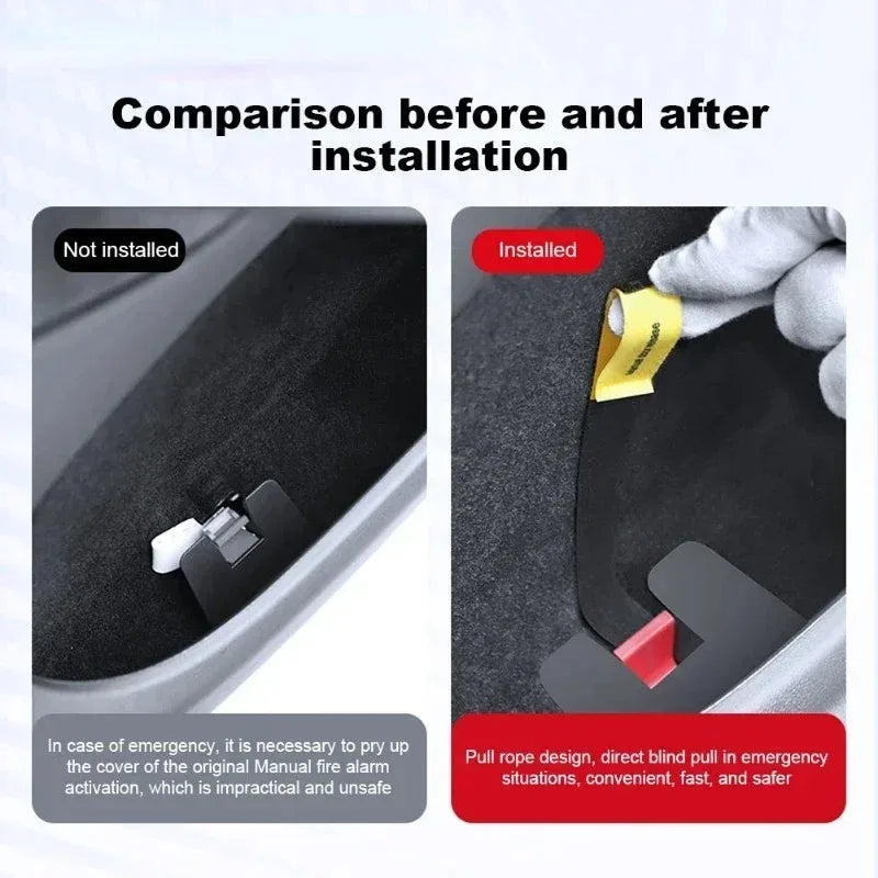 2PCS Car Rear Door Emergency Safety Rope | For Tesla Model 3 Highland 2024 MyPetiteCar.com