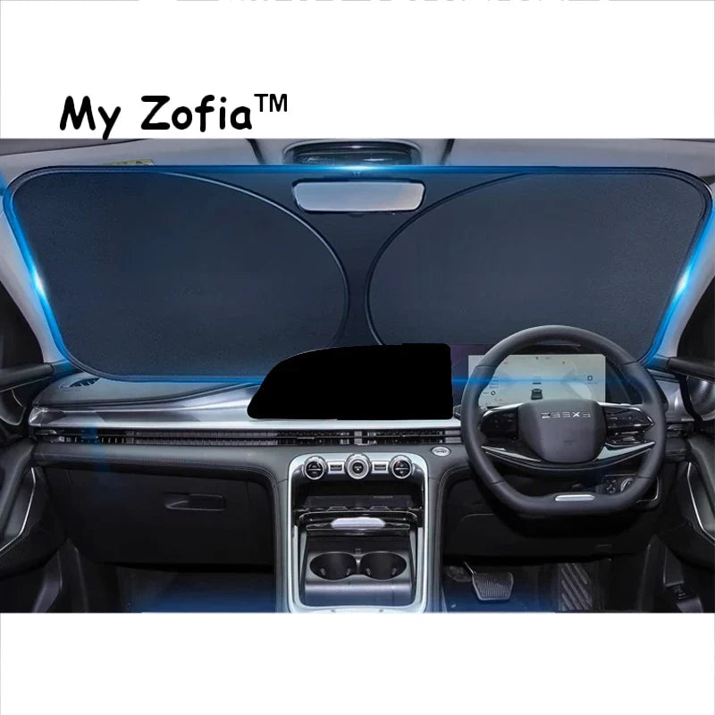 Foldable Car Sun Visor for Chery OMODA 9 SHS C9 2024-2026 | UPF50+ UV Protection