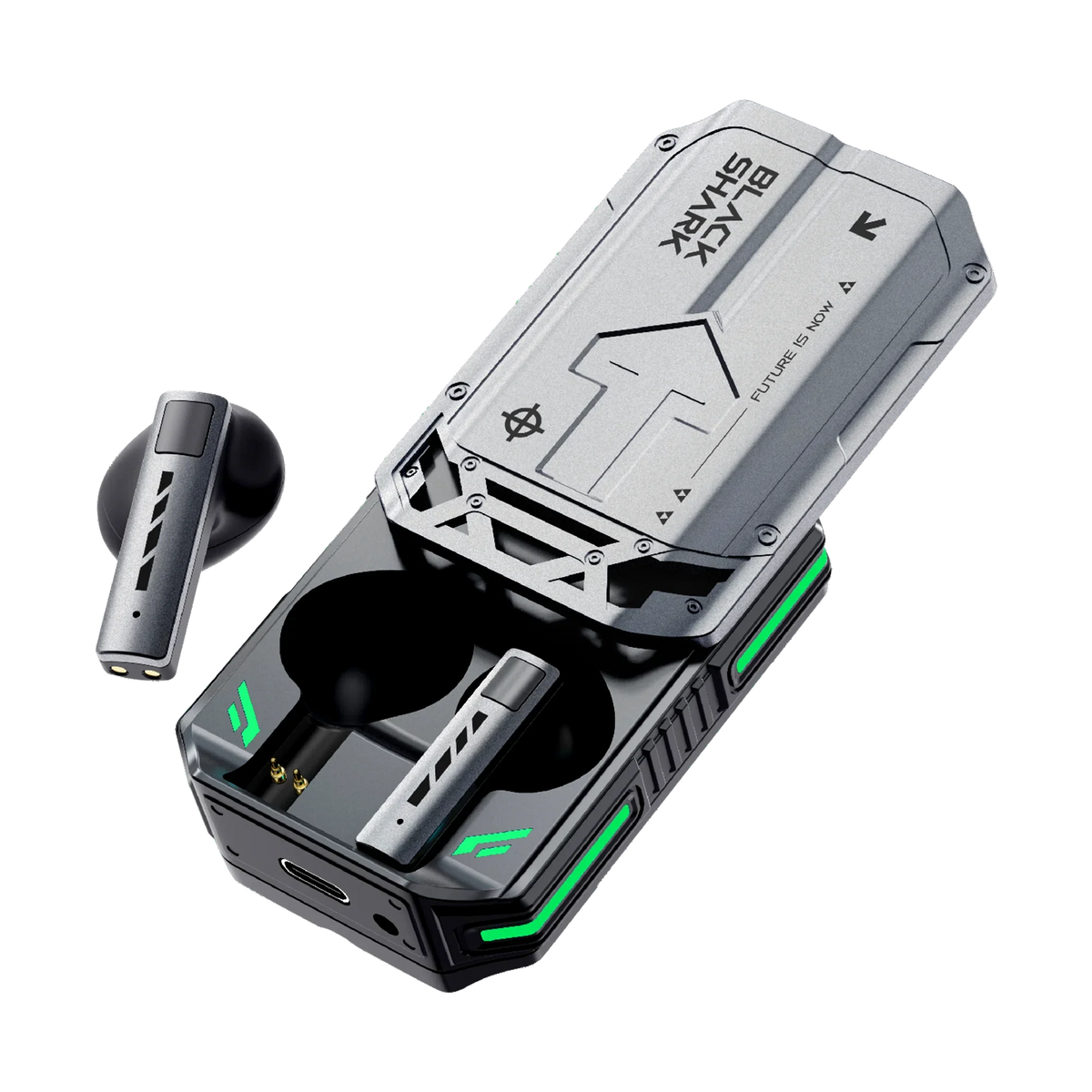 Black Shark T11 TWS Wireless Earbuds with Active Noise Cancellation, Bluetooth 5.3, 30 Hour Battery Life, RGB Light, Low Latency