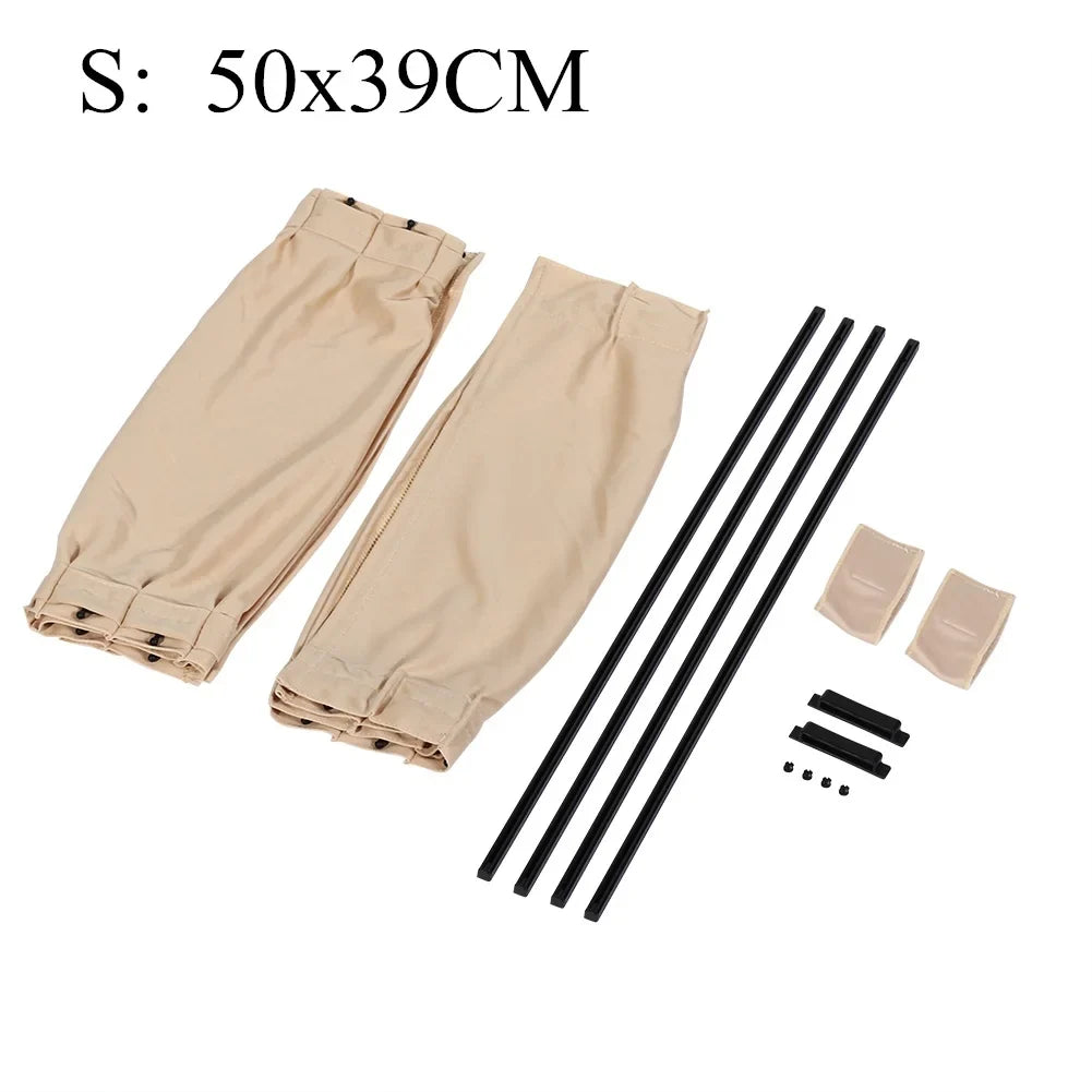 2pcs 50cm Car Sun Shade Side Window Curtain | Foldable UV Protection Auto Accessories MyPetiteCar.com