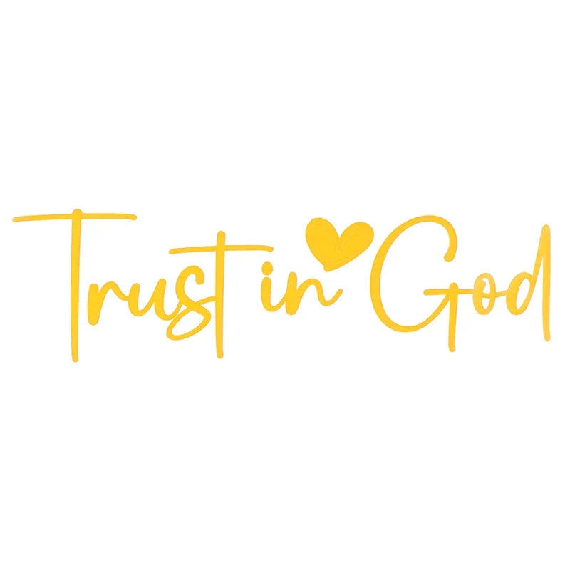 Trust In God Mirror Decal | Car Decals For Women, Christian Faith Vinyl Decal MyPetiteCar.com