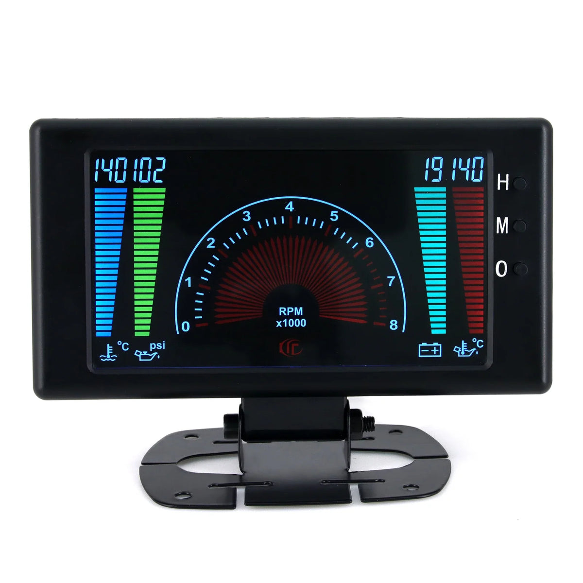 5-inch 6-in-1 LCD Large Screen Automotive Multifunctional Instrument Panel | 12V Vehicle Gauge