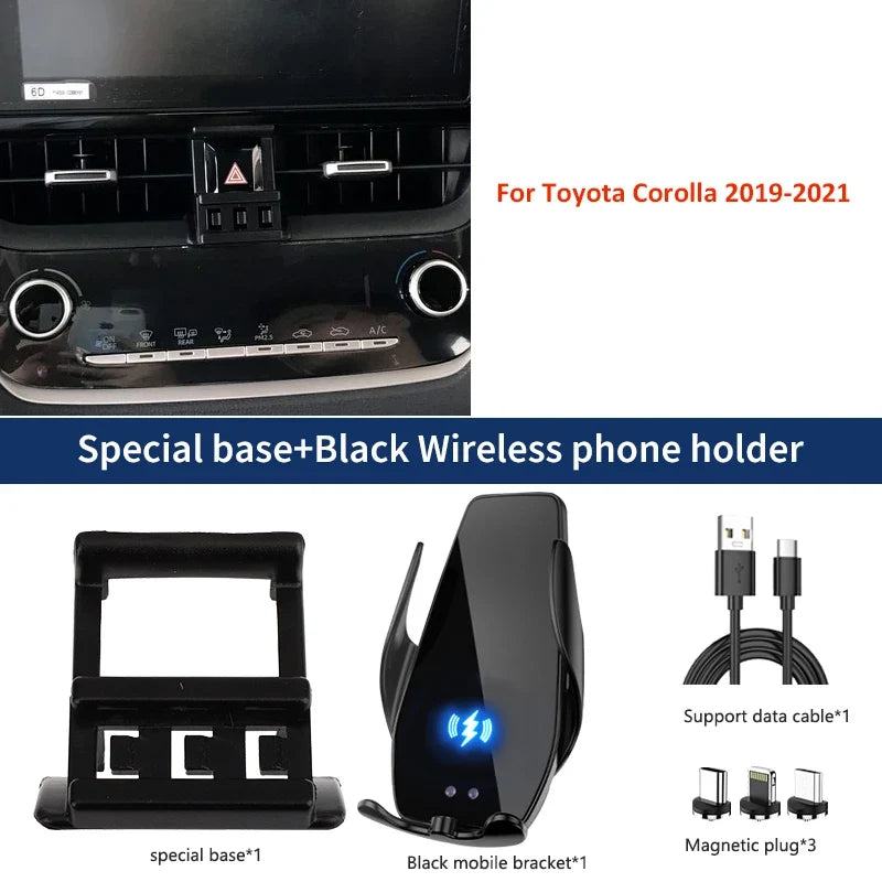 Phone Holder For Toyota Corolla MK12 2019-2021 Wireless Charging
