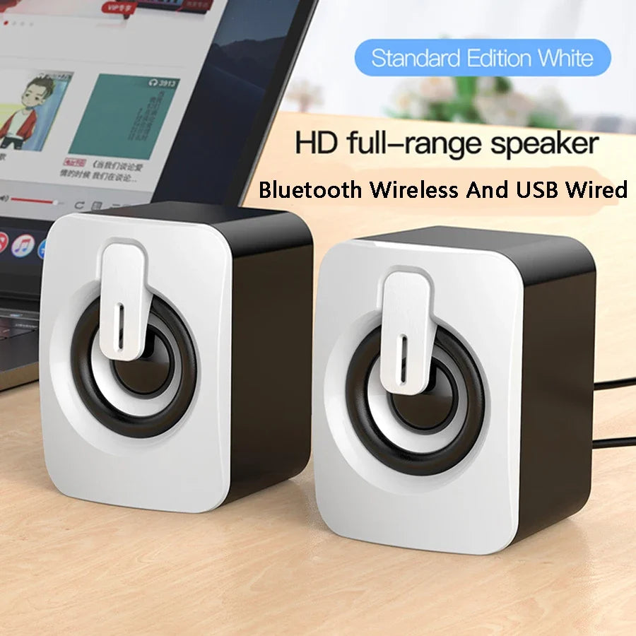 AyeBeau USB Computer Speaker | 2.0 Stereo Desktop Soundbar for PC Laptop MyPetiteCar.com