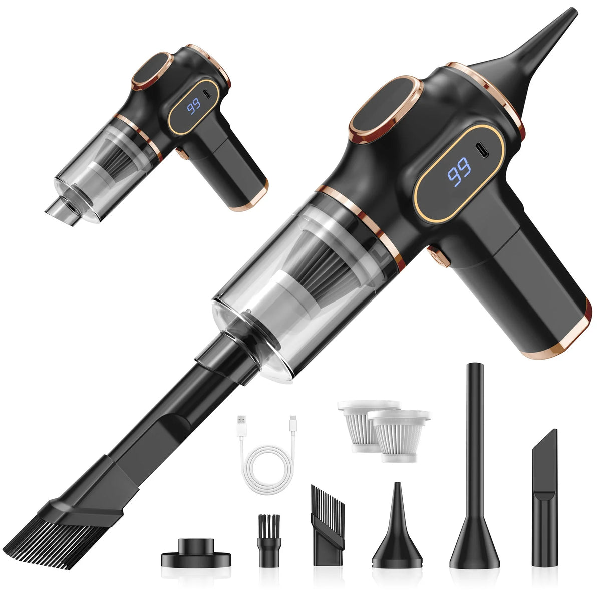 ABS Wireless Car Vacuum Cleaner | High Power Handheld Vacuum for Car, Home, Sofa, and Office MyPetiteCar.com