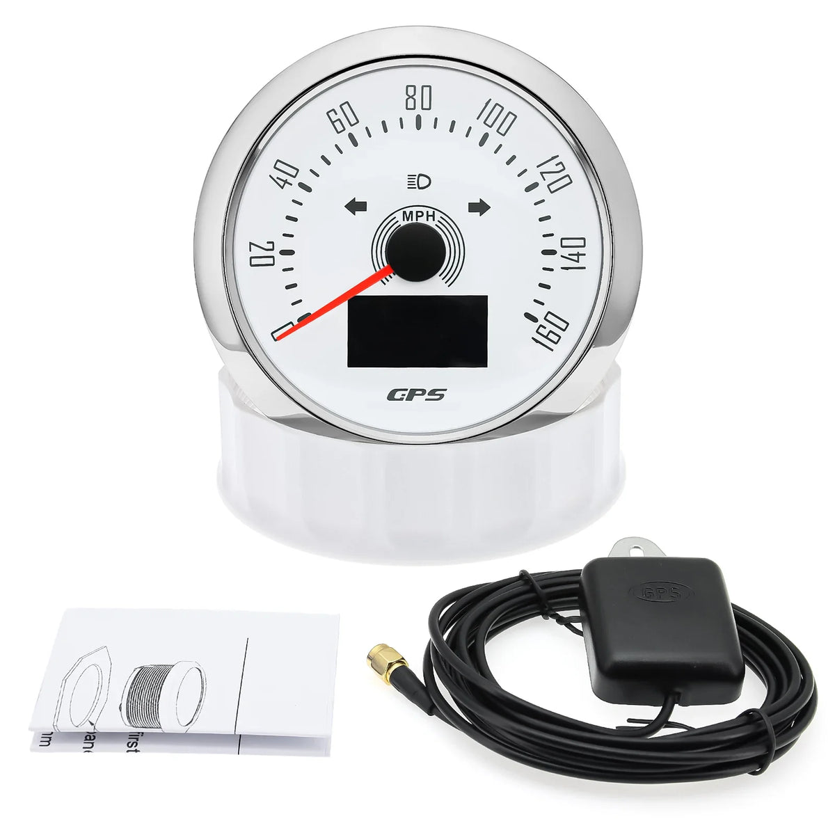 85mm GPS Speedometer 0-160 MPH 0-200 KM/H with 7 Color Backlight | Digital Speed Gauge for Car, Marine, Boat MyPetiteCar.com