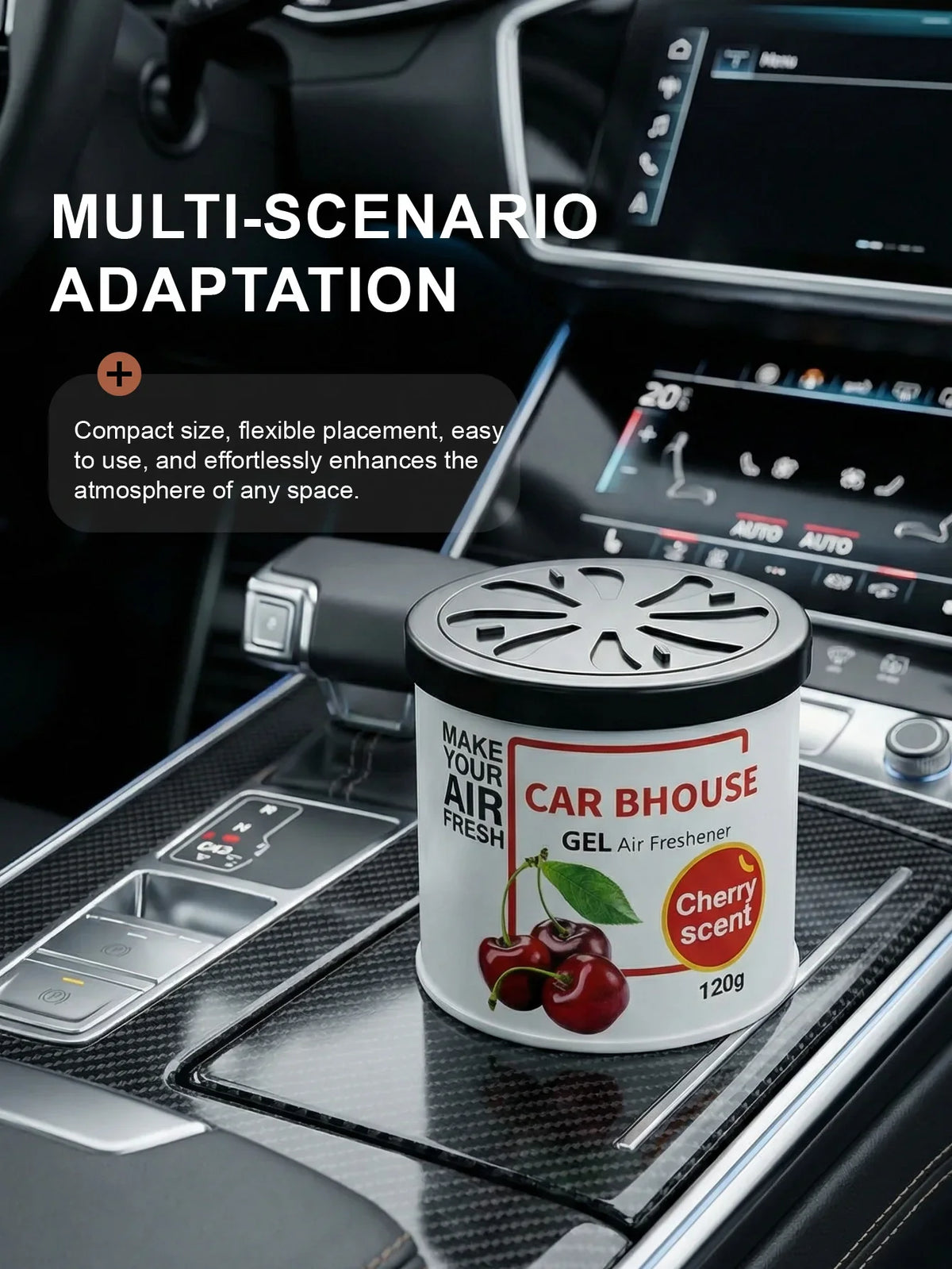 Dual-Purpose Car and Home Air Freshening Gel | 120g Long-Lasting Fruity and Floral Scent MyPetiteCar.com