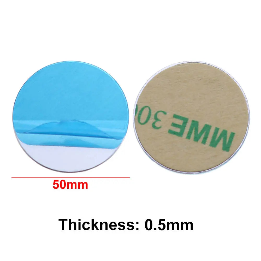 10pcs Silver Magnetic Metal Plates for Car Phone Holder | Universal Iron Sheet Mount Kit