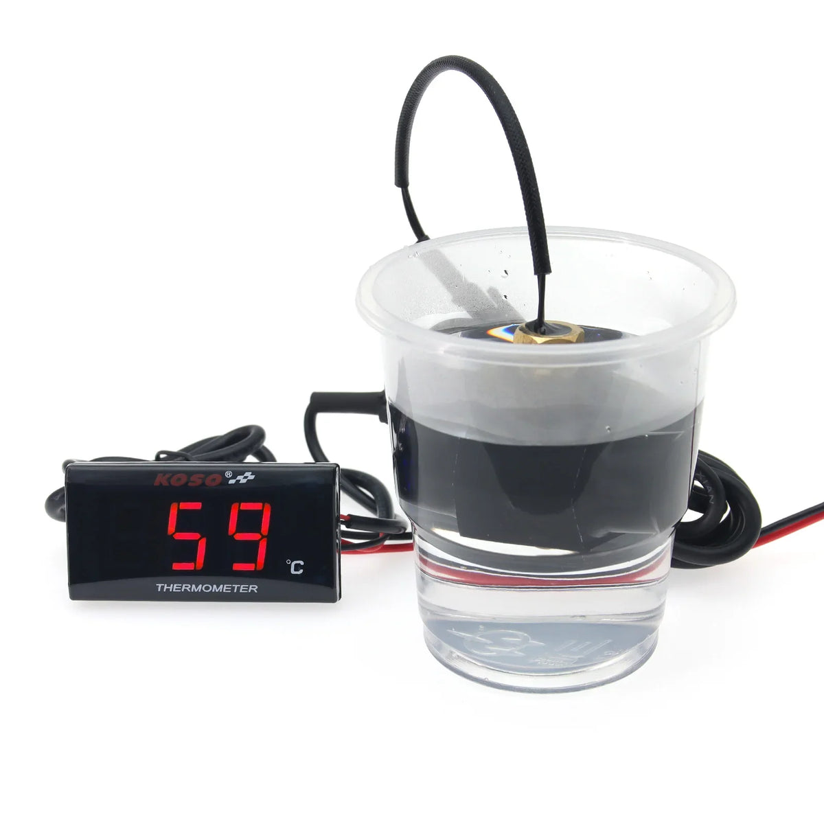 KOSO Water Temperature Gauge | Motorcycle Temp Sensor for XMAX250 300 NMAX CB 400 CB500X