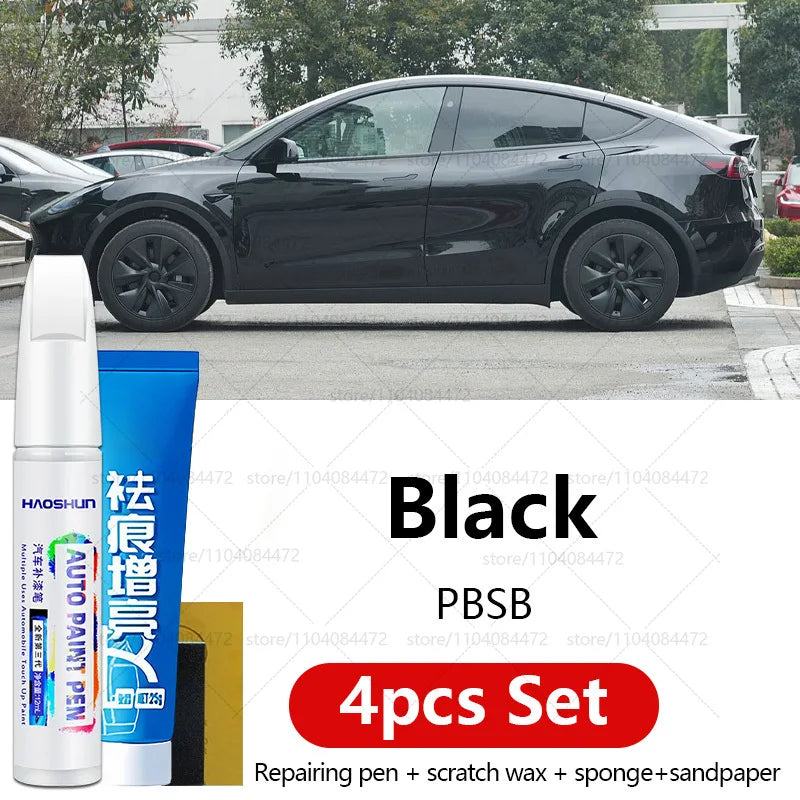 Car Paint Repair Pen For Tesla Model X Y S 3 | 4PCS Scratch Repair Kit