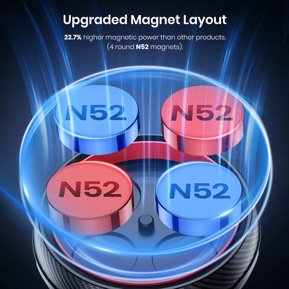 TOPK Magnetic Car Phone Mount | Strong N52 Magnet Dashboard Windshield Car Phone Holder MyPetiteCar.com