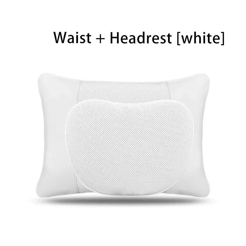 Tesla Model 3/Y Juniper Neck Pillow | Nappa Leather Memory Foam Headrest MyPetiteCar.com