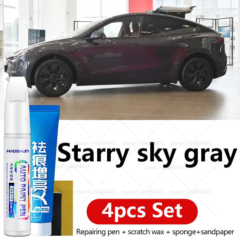 Car Paint Repair Pen For Tesla Model X Y S 3 | 4PCS Scratch Repair Kit