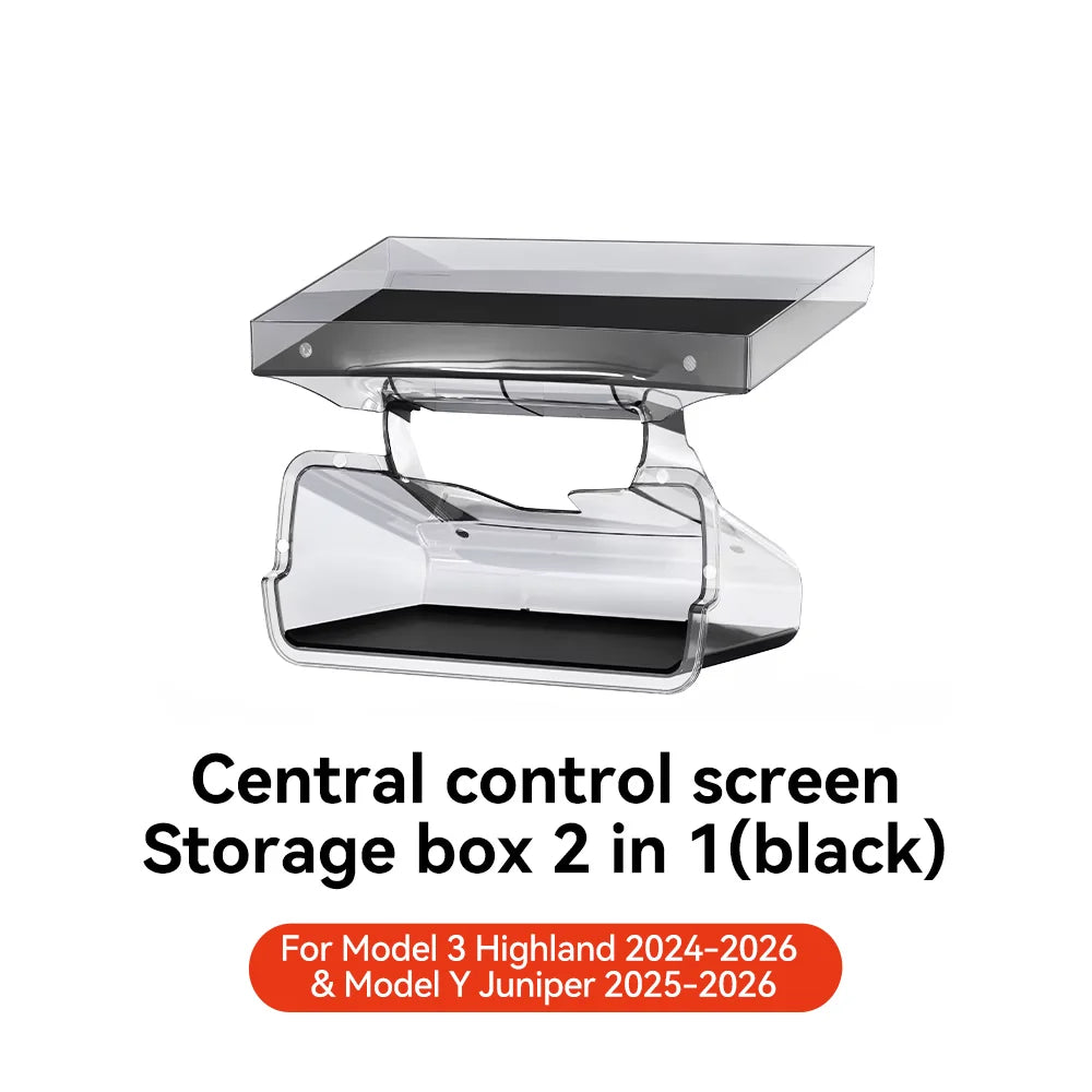 YZ Hidden Screen Storage Box for Tesla Model 3 Y Highland Juniper 2021-2025 | Magnetic Magsafe Storage MyPetiteCar.com