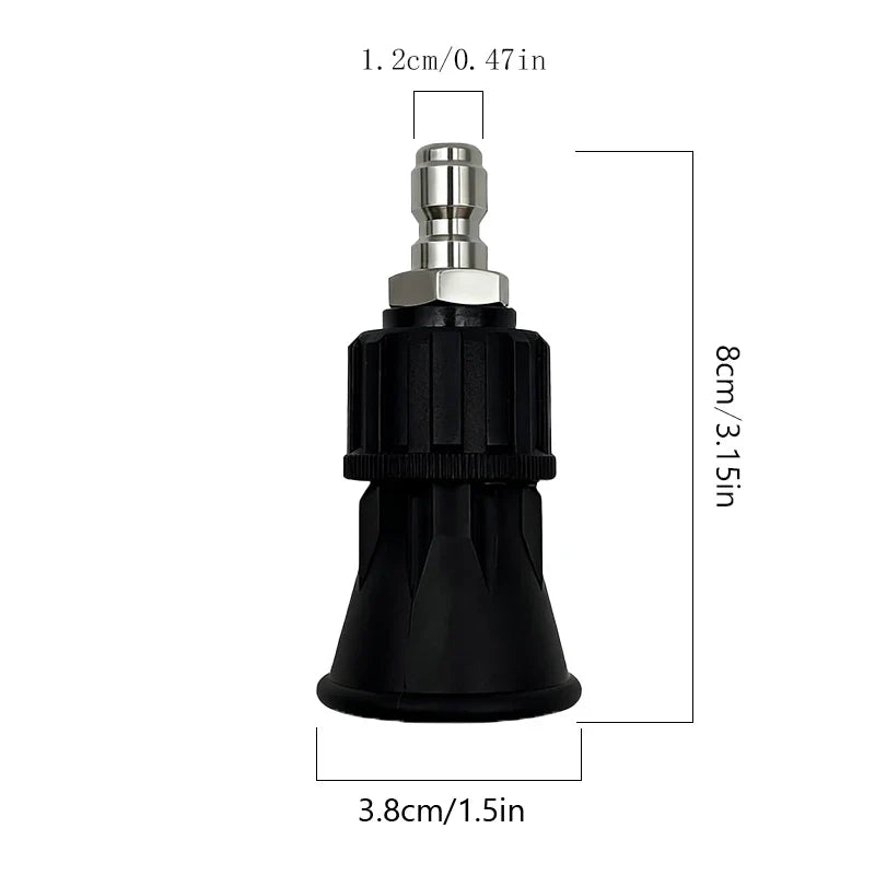 25/40 Degree Pressure Washer Nozzle Tips | Stainless Steel Spray Nozzle with Rubber Guard