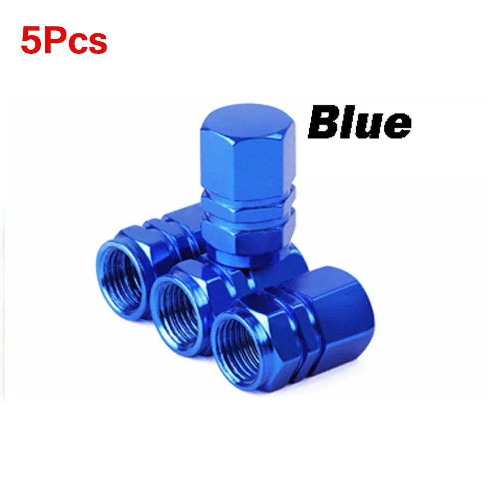 Aluminum Alloy Tire Valve Caps | 5 or 10 Pack Waterproof Dustproof Stem Covers MyPetiteCar.com