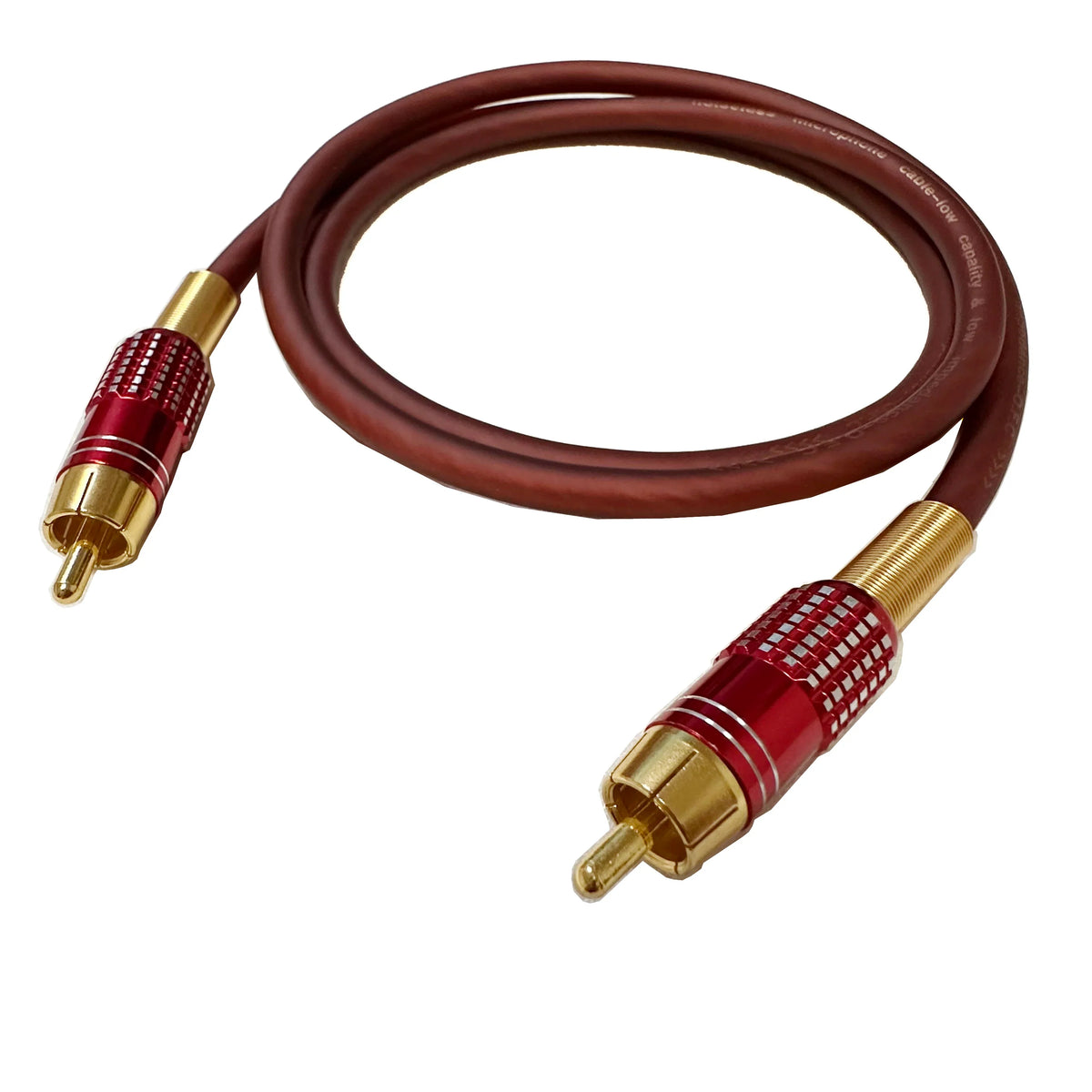 RCA Digital Coaxial Audio Cable | 1RCA Male to 1RCA Male Nylon Braided Subwoofer Cable MyPetiteCar.com