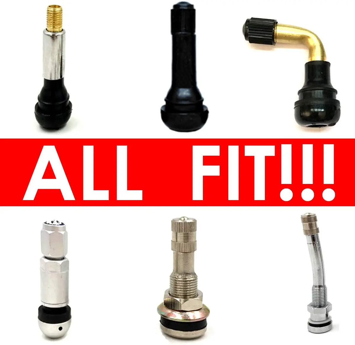 Aluminum Alloy Tire Valve Caps | 5 or 10 Pack Waterproof Dustproof Stem Covers MyPetiteCar.com