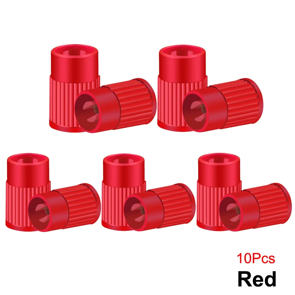 Plastic Tire Valve Caps with Built-in Valve Core Remover | Universal Stem Covers for Cars, Bikes, Trucks MyPetiteCar.com