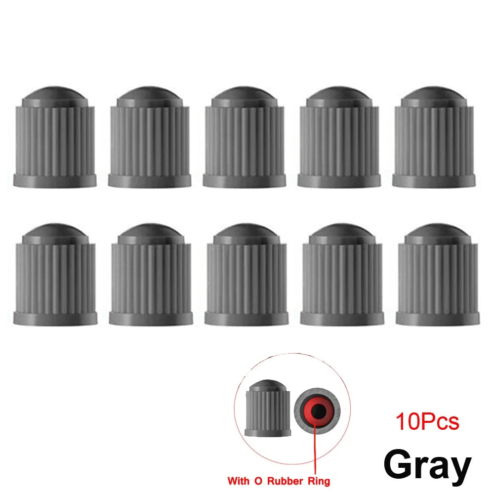 10/25/50/100Pcs Universal Plastic Tire Valve Caps for Cars, Trucks, Motorcycles, and Bicycles MyPetiteCar.com