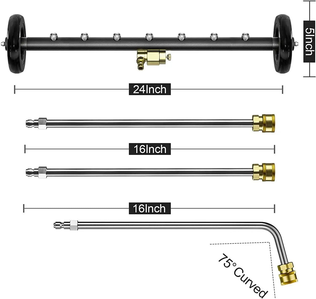 4000PSI High Pressure Car Underbody Chassis Washer | Undercarriage Cleaner Water Broom Kit MyPetiteCar.com