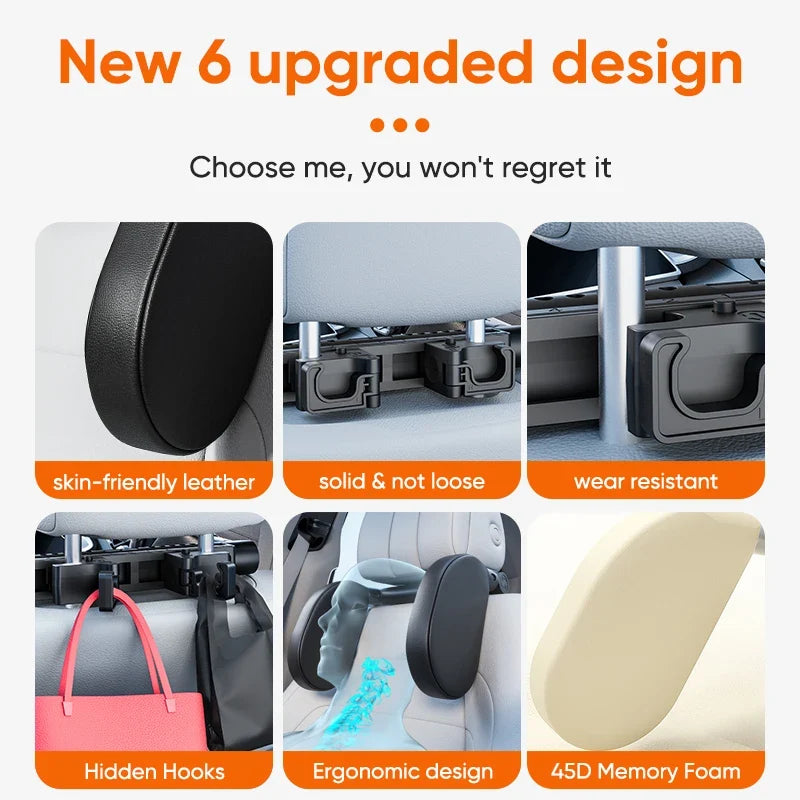 Adjustable Car Headrest Pillow MyPetiteCar.com