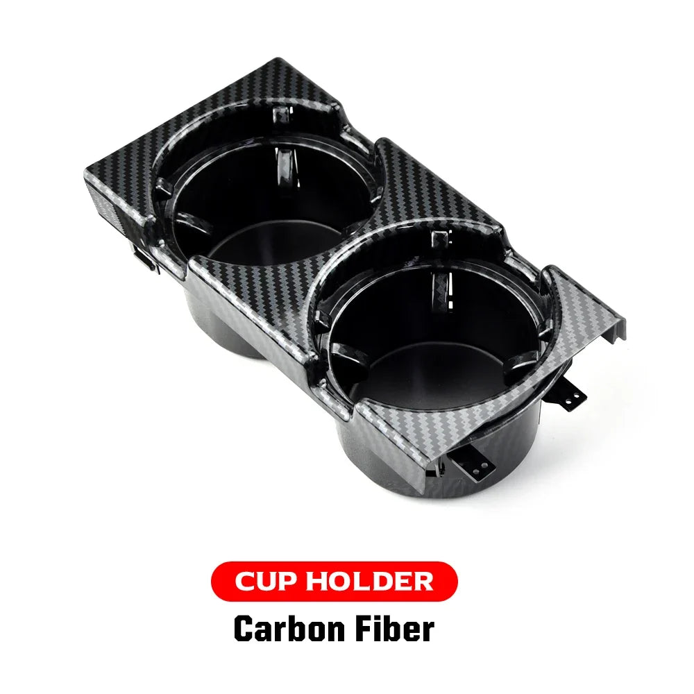 Double Hole Car Center Console Storage Box with Cup Holder | For BMW E46 1999-2006 MyPetiteCar.com