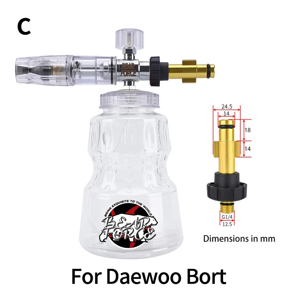 Aluminum Foam Lance Car Wash Foam Maker | Pressure Washer Foam Cannon MyPetiteCar.com