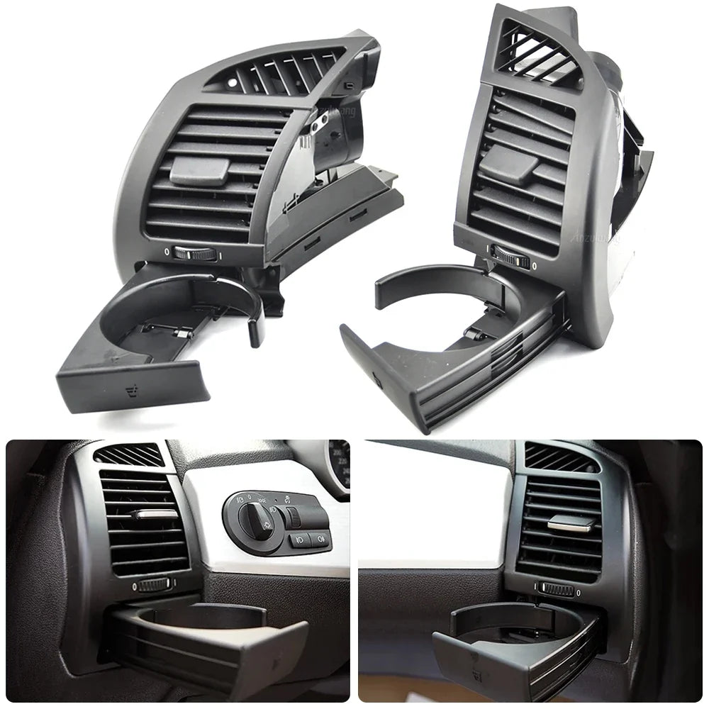 2PCS Front Dashboard Air Vent Side Cup Holder Drink Bracket for BMW Z4 E85 E86 2002-2008 | Dash Drink Holder MyPetiteCar.com