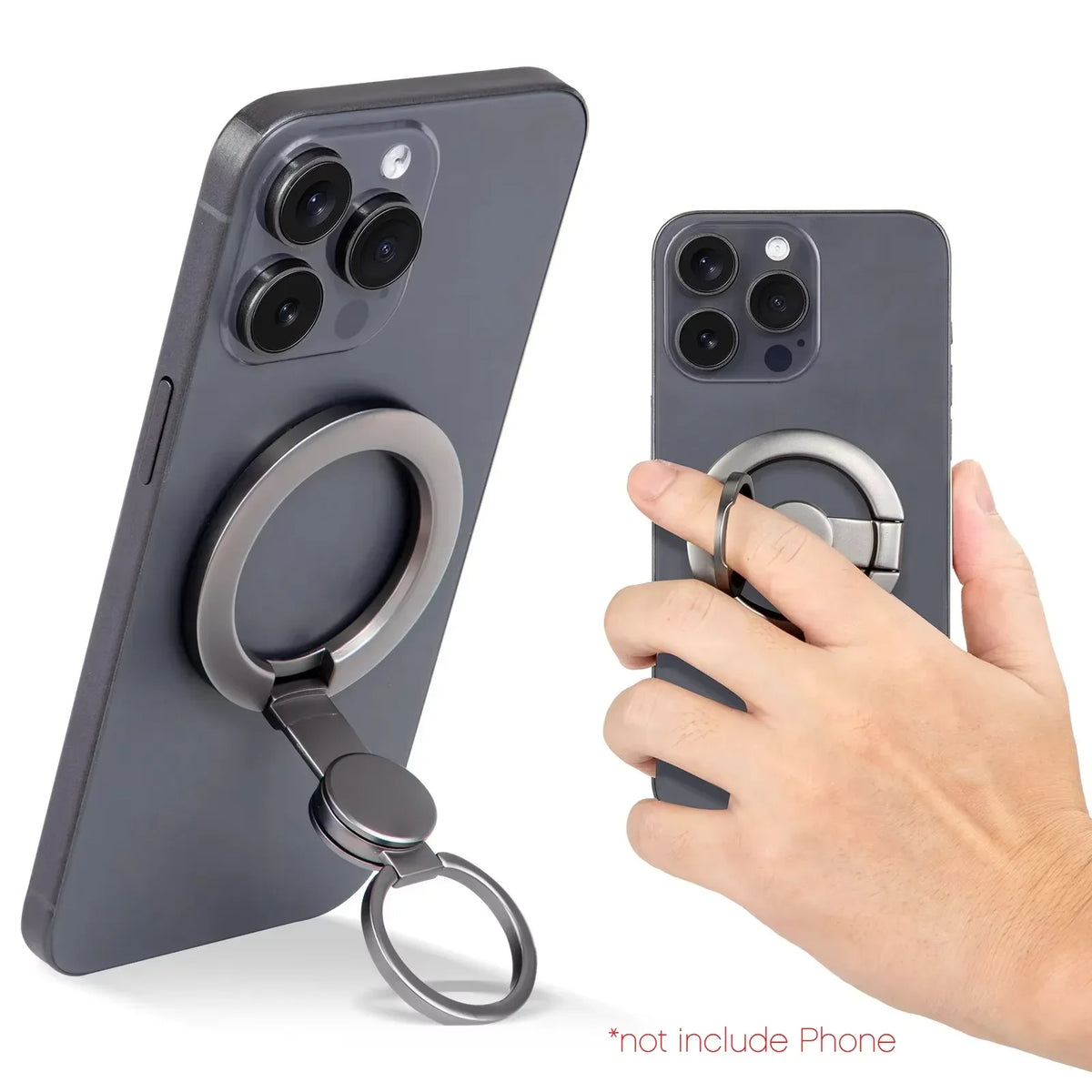 2025 Dual-Mode Phone Grip | Double-Sided Magnetic Ring Stand and Kickstand for MagSafe MyPetiteCar.com