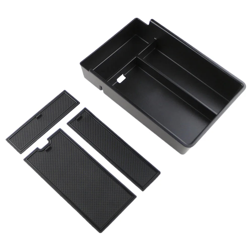 Xpeng G6 Center Console Armrest Storage Box | Custom Fit ABS + Silicone Organizer Tray MyPetiteCar.com