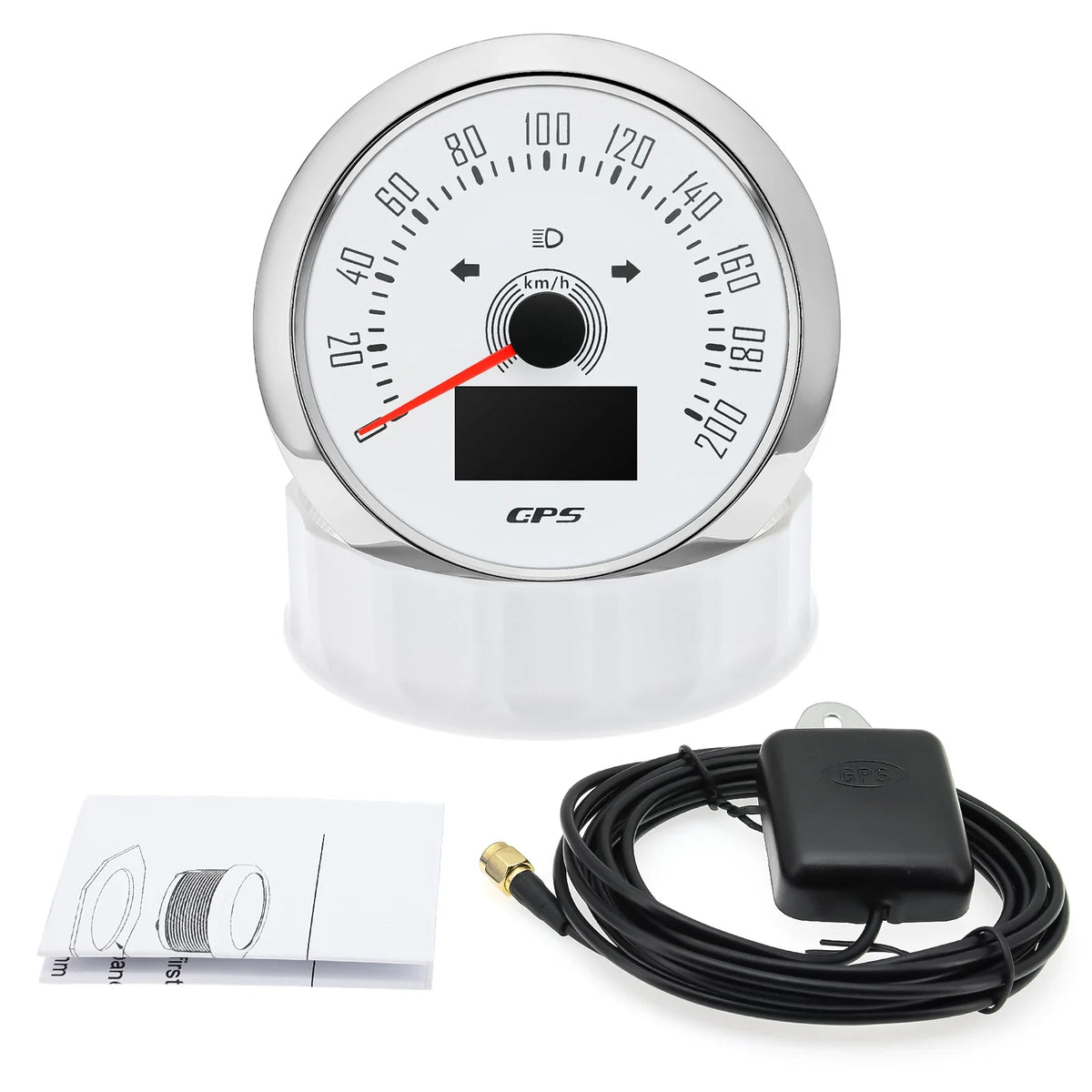85mm GPS Speedometer 0-160 MPH 0-200 KM/H with 7 Color Backlight | Digital Speed Gauge for Car, Marine, Boat MyPetiteCar.com