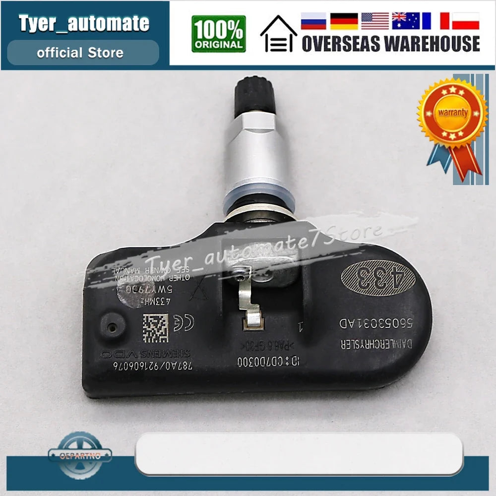 4PCS 433MHz TPMS Tire Pressure Monitoring System Sensor | For Chrysler Dodge Vehicles MyPetiteCar.com