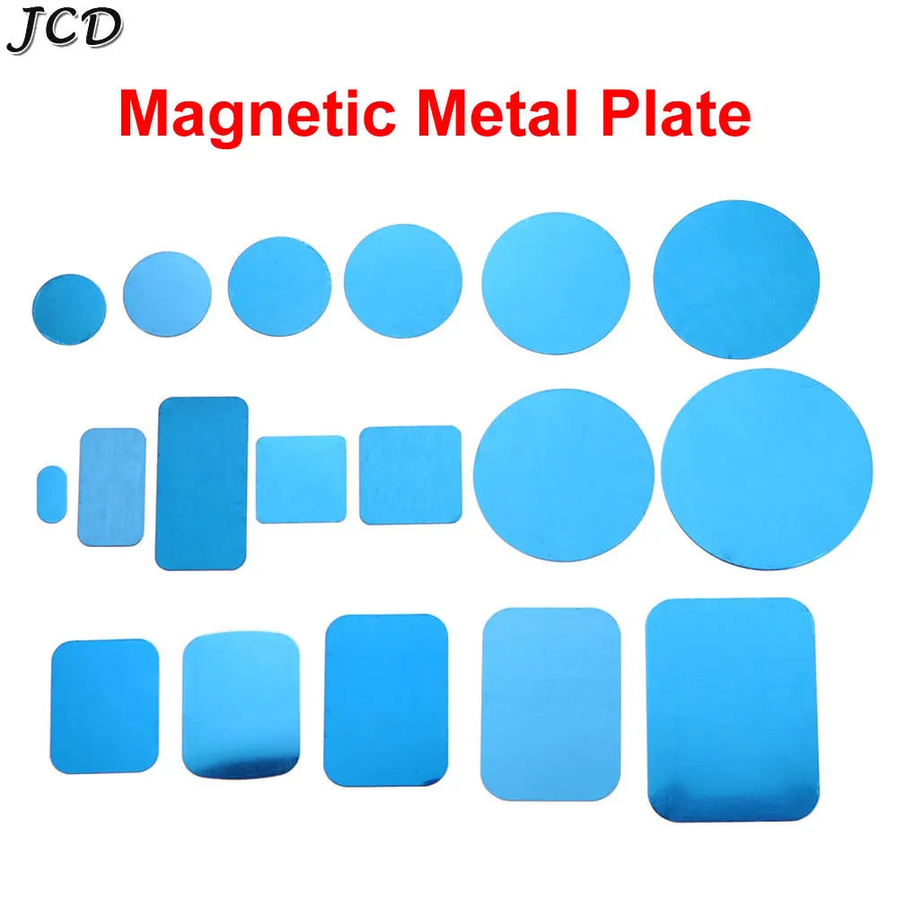 10pcs Silver Magnetic Metal Plates for Car Phone Holder | Universal Iron Sheet Mount Kit