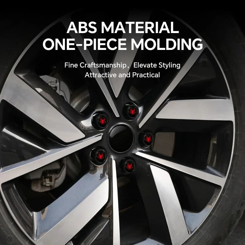 20Pcs Universal Black Car Wheel Hub Nut Protective Caps | ABS Rust Proof Waterproof Tire Nut Covers MyPetiteCar.com