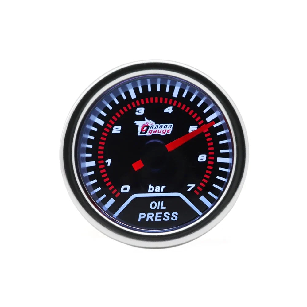 2" 52mm Car Turbo Gauge Set | Boost Water Temp Oil Pressure Tachometer Voltmeter